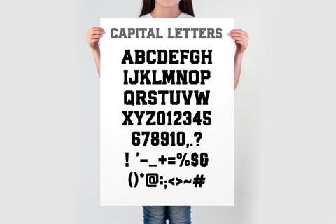 Varsity Font SVG | Varsity Elite Font OTF TTF | Bold Sports Letters for Custom Designs | Cut Files for Cricut & Silhouette Font TonisArtStudio 