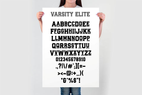 Varsity Font SVG | Varsity Elite Font OTF TTF | Bold Sports Letters for Custom Designs | Cut Files for Cricut & Silhouette Font TonisArtStudio 