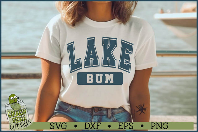 Varsity Lake Bum SVG File SVG Crunchy Pickle 
