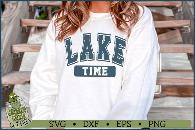 Varsity Lake Time SVG File SVG Crunchy Pickle 