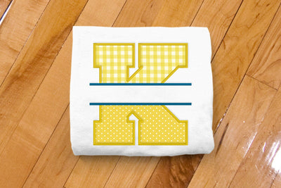 Varsity Letter K Split Applique Embroidery Embroidery/Applique DESIGNS Designed by Geeks 