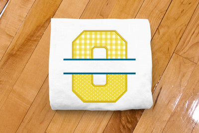 Varsity Letter O Split Applique Embroidery Embroidery/Applique DESIGNS Designed by Geeks 