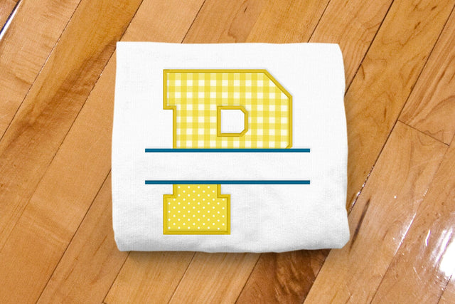 Varsity Letter P Split Applique Embroidery Embroidery/Applique DESIGNS Designed by Geeks 