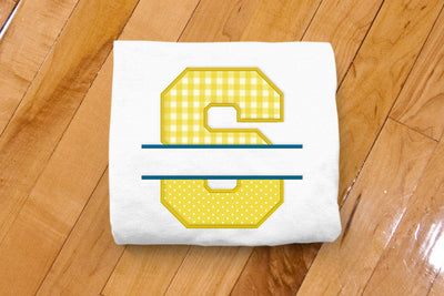 Varsity Letter S Split Applique Embroidery Embroidery/Applique DESIGNS Designed by Geeks 