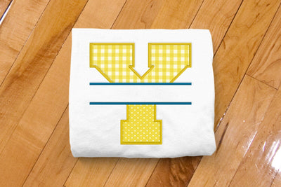 Varsity Letter Y Split Applique Embroidery Embroidery/Applique DESIGNS Designed by Geeks 
