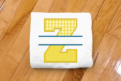 Varsity Letter Z Split Applique Embroidery Embroidery/Applique DESIGNS Designed by Geeks 