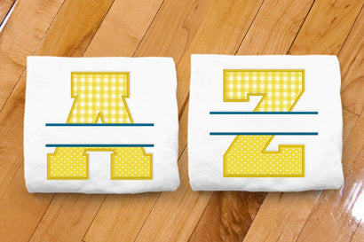 Varsity Letters A to Z Split Applique Embroidery Bundle Embroidery/Applique DESIGNS Designed by Geeks 