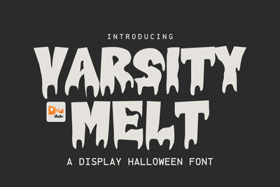 Varsity Melt Font Dm Letter Studio 