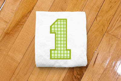 Varsity Number 1 Applique Embroidery Embroidery/Applique DESIGNS Designed by Geeks 
