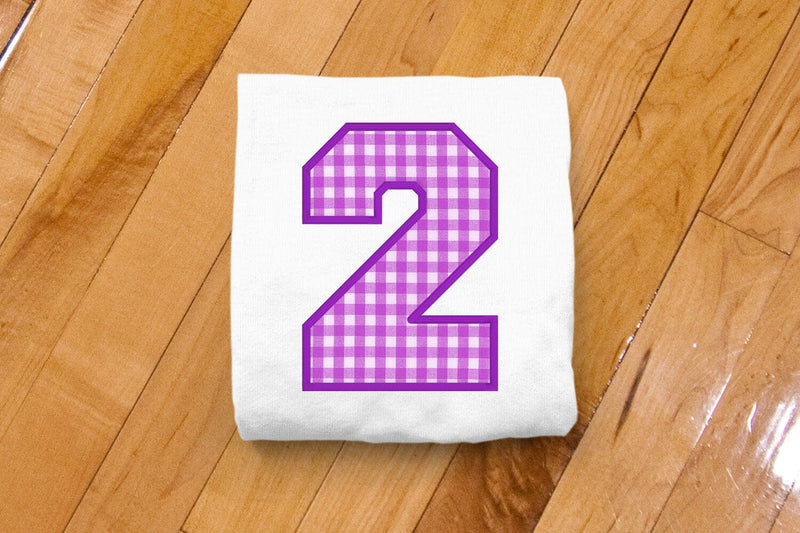 Varsity Number 2 Applique Embroidery Embroidery/Applique DESIGNS Designed by Geeks 
