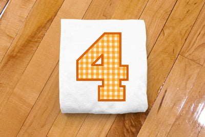 Varsity Number 4 Applique Embroidery Embroidery/Applique DESIGNS Designed by Geeks 
