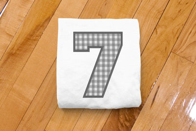 Varsity Number 7 Applique Embroidery Embroidery/Applique DESIGNS Designed by Geeks 