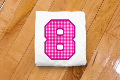 Varsity Number 8 Applique Embroidery Embroidery/Applique DESIGNS Designed by Geeks 