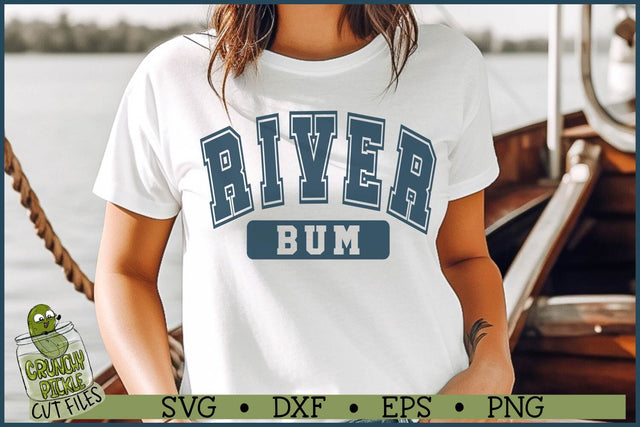 Varsity River Bum SVG File SVG Crunchy Pickle 