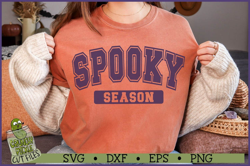 Varsity Spooky Season SVG File SVG Crunchy Pickle 