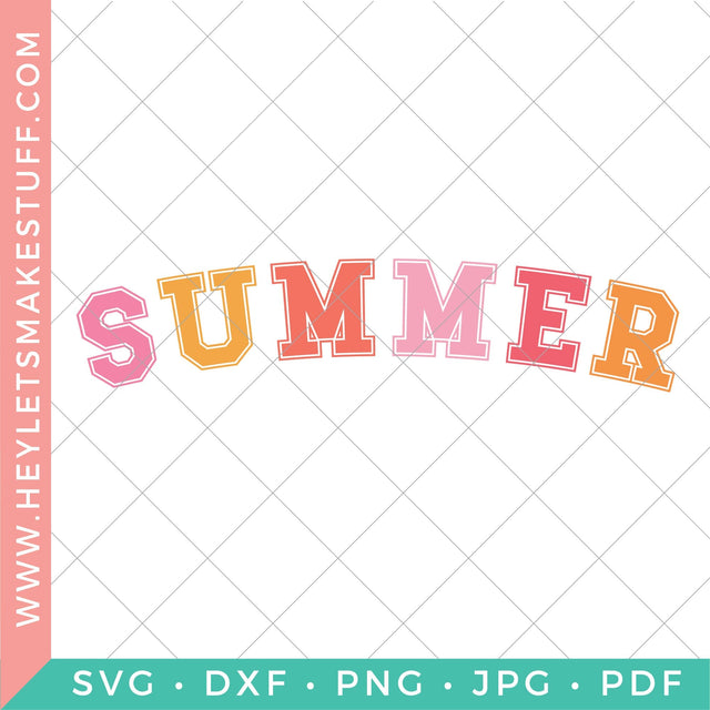Varsity Summer SVG Hey Let's Make Stuff 