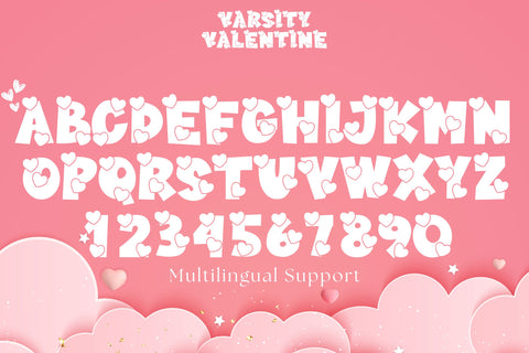 Varsity Valentine Font Dm Letter Studio 