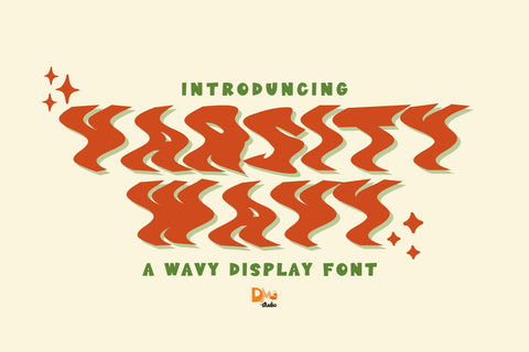 Varsity Wavy Font Dm Letter Studio 