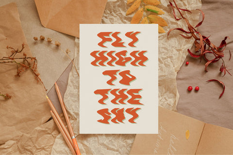 Varsity Wavy Font Dm Letter Studio 