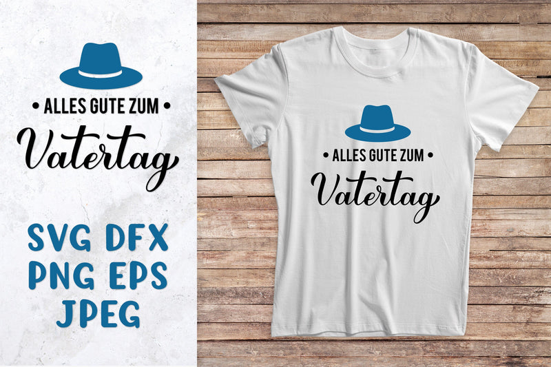 Vatertag SVG. Happy Fathers Day in German shirt design SVG LaBelezoka 