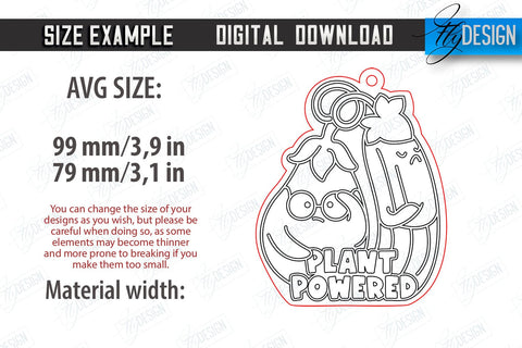 Vegan Keychains Laser Cut Bundle | Vegan Keyring | Vegetarian Gift | Quotes SVG | CNC Files SVG Fly Design 