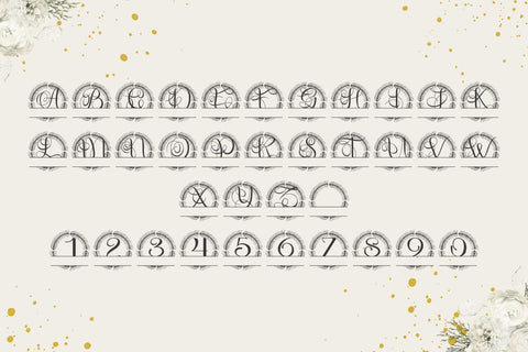 Velantra Split Monogram Font Font Dm Letter Studio 