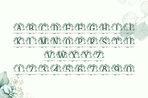 Veloriax Split Monogram Font Font Dm Letter Studio 