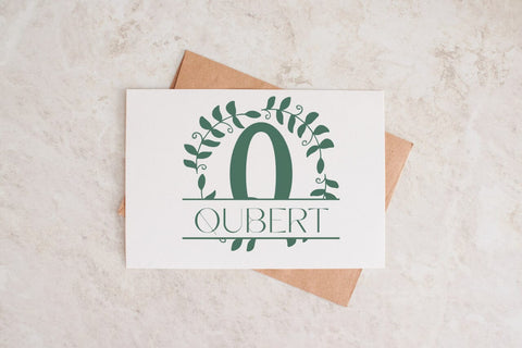 Veloriax Split Monogram Font Font Dm Letter Studio 