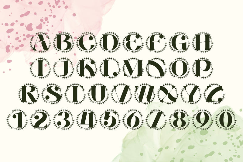 Veloura Crest Monogram – Regal Serif Monogram with Decorative Crest ...