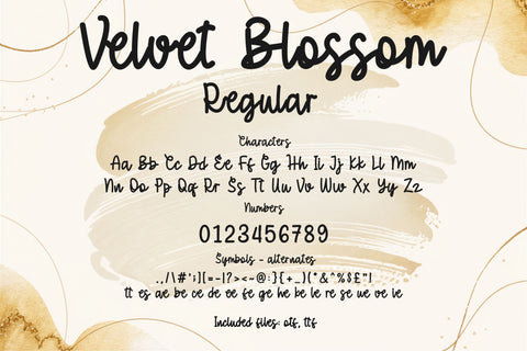 Velvet Blossom Fonts, Cute Font Bundle, Script Handwritten Font, Goodnotes Font, Cursive Font, Font for Cricut, Silhouette, Procreate, Canva Font TonisArtStudio 
