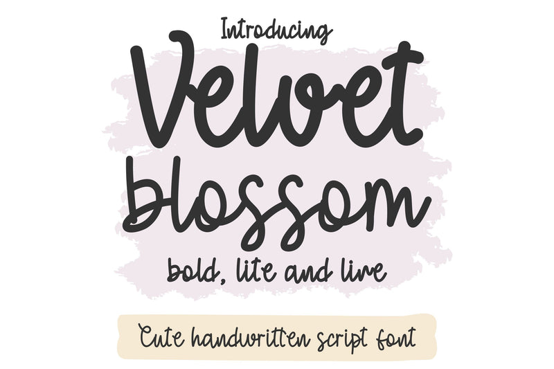 Velvet Blossom Fonts, Cute Font Bundle, Script Handwritten Font, Goodnotes Font, Cursive Font, Font for Cricut, Silhouette, Procreate, Canva Font TonisArtStudio 