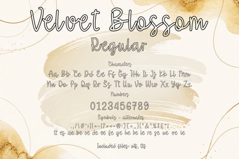 Velvet Blossom Fonts, Cute Font Bundle, Script Handwritten Font, Goodnotes Font, Cursive Font, Font for Cricut, Silhouette, Procreate, Canva Font TonisArtStudio 