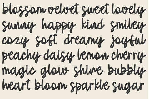 Velvet Blossom Fonts, Cute Font Bundle, Script Handwritten Font, Goodnotes Font, Cursive Font, Font for Cricut, Silhouette, Procreate, Canva Font TonisArtStudio 