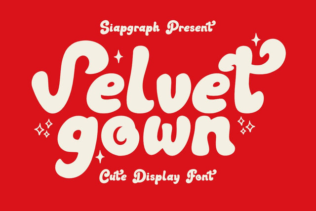 Velvet Gown - Bold Retro Font Font Masyafi Studio 