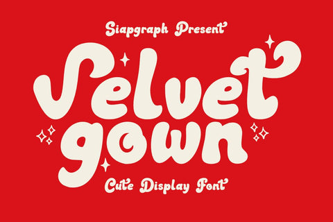 Velvet Gown - Bold Retro Font Font Masyafi Studio 