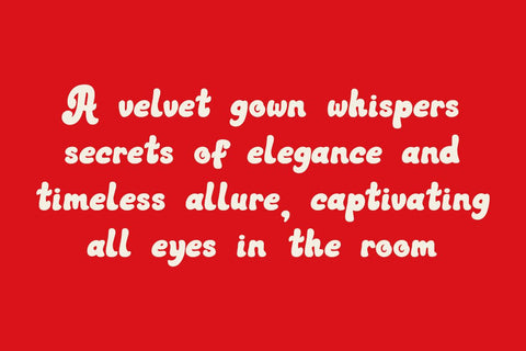 Velvet Gown - Bold Retro Font Font Masyafi Studio 