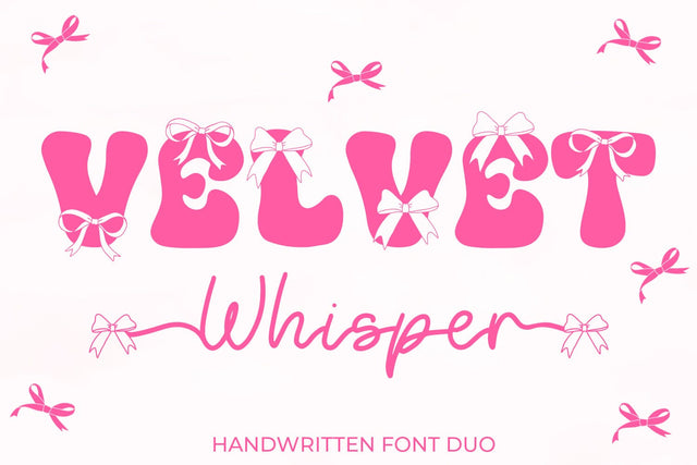 Velvet Whisper Font Duo Font Freeling Design House 