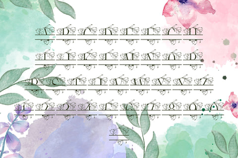 Verdaleaf Split Monogram Font Dm Letter Studio 