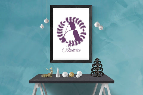 Verdelune Monogram Font Dm Letter Studio 