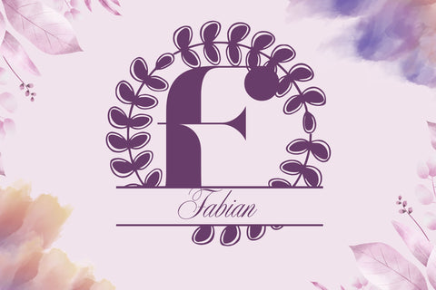 Verdelune Split Monogram Font Dm Letter Studio 