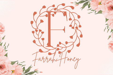 Verdora Frames Monogram Font Dm Letter Studio 