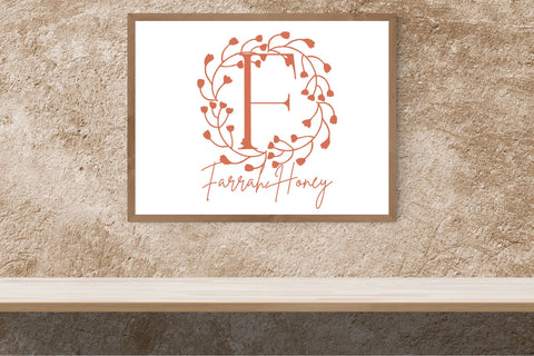 Verdora Frames Monogram Font Dm Letter Studio 