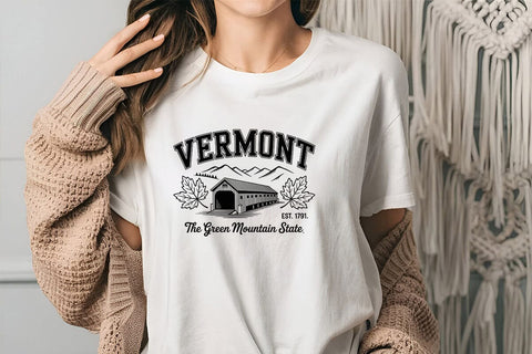 Vermont The Green Mountain State Est. 1791 SVG Angelina750 