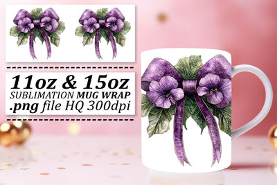 Versatile designs for mugs, express your personality! , Bow Sublimation afrosvg 