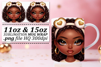Versatile designs for mugs, express your personality! , Love Girl Sublimation afrosvg 