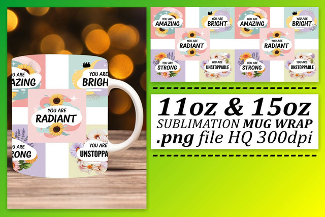 Versatile designs, perfect for 11oz and 15oz mugs! , Quote Sublimation afrosvg 