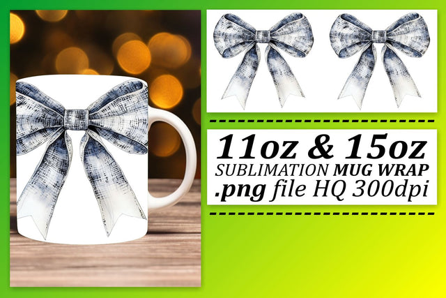 Versatile mug templates, ideal for any crafting project! , Bow Sublimation afrosvg 