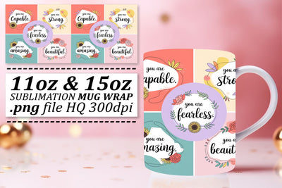 Versatile mug wrap designs, perfect for any celebration! , Quote Sublimation afrosvg 