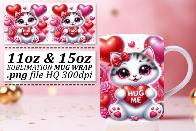 Versatile mug wrap designs, perfect for any celebration! , Valentines Sublimation afrosvg 