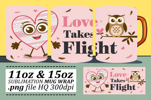 Versatile mug wrap templates, make your own creations! , Valentines Sublimation afrosvg 